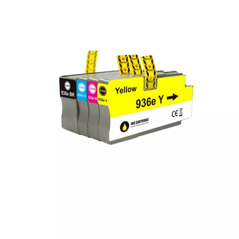 Compatible HP 936e Ink Cartridge Set (Black, Cyan, Magenta, Yellow)