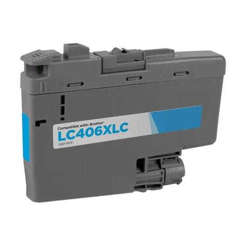 Compatible Brother LC406XLC Cyan Ink Cartridge High Yield