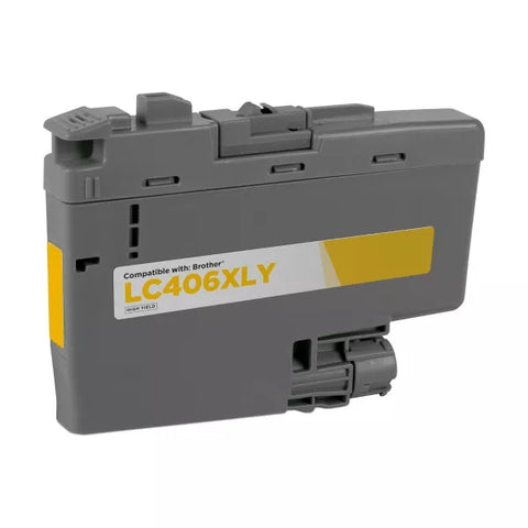 Compatible Brother LC406XLY Yellow Ink Cartridge High Yield