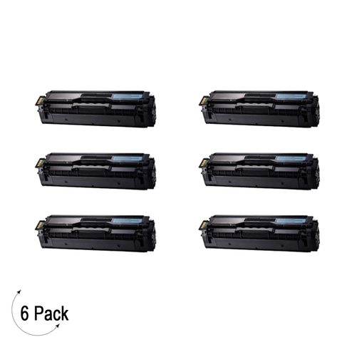 Compatible Samsung CLT C504S Cyan -Toner 6 Pack  (CLT-C504S)