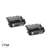 Compatible Lexmark T640 T642 T644 Black -Toner 2 Pack (64035HA)