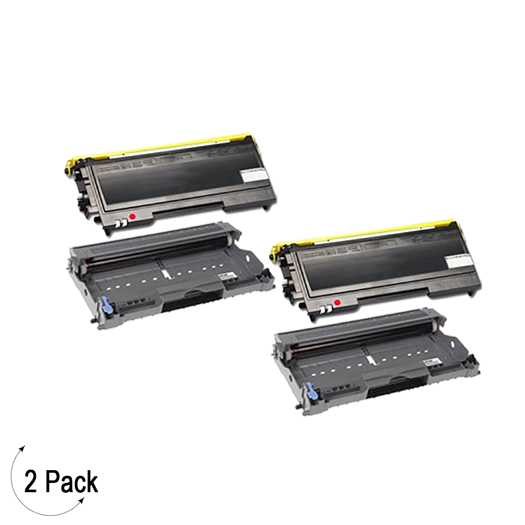 Compatible Brother TN-350 & DR-350 Toner Drum Combo Pack 2 Pack
