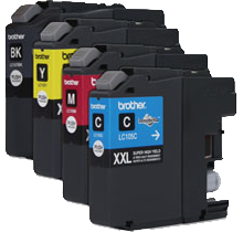 Compatible Brother LC107 LC105  Ink Cartridge BK/C/M/Y High Yield- Combo Pack