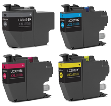 Compatible Brother LC3019 Extra High Yield Ink Set (Black, Cyan, Magenta, Yellow)