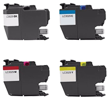 Compatible Brother LC3029 Extra High Yield Ink Cartridge Set Black Cyan Magenta Yellow