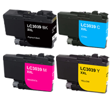 Compatible Brother LC3039 Ultra High Yield Ink Cartridge Set (Black, Cyan, Magenta, Yellow)