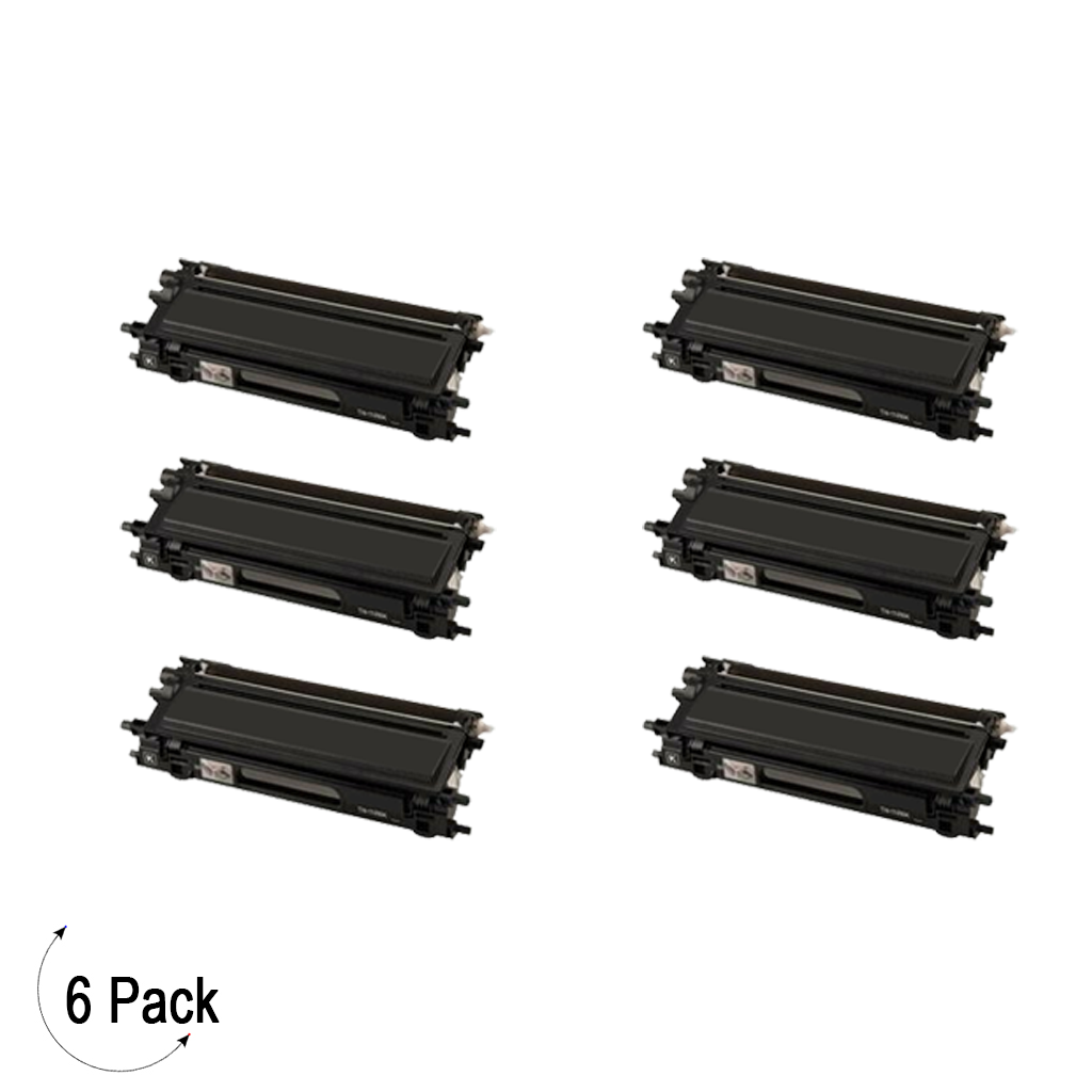 Compatible Brother TN 115 Black Toner 6 Pack