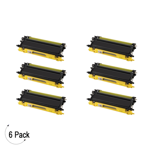 Compatible Brother TN 115 Yellow Toner 6 Pack
