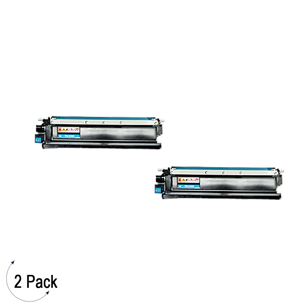 Compatible Brother TN 210 Cyan Toner 2 Pack