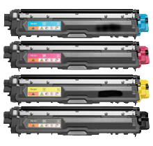 Compatible Brother TN-221 Toner Cartridge Set (Black/Cyan/Magenta/Yellow)