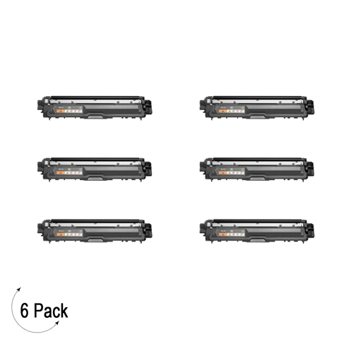 Compatible Brother TN 221 Black Toner 6 Pack