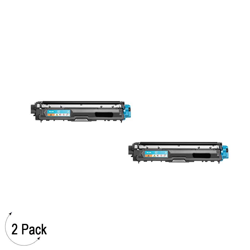 Compatible Brother TN 225 Cyan Toner 2 Pack