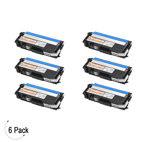 Compatible Brother TN 315 Cyan Toner 6 Pack