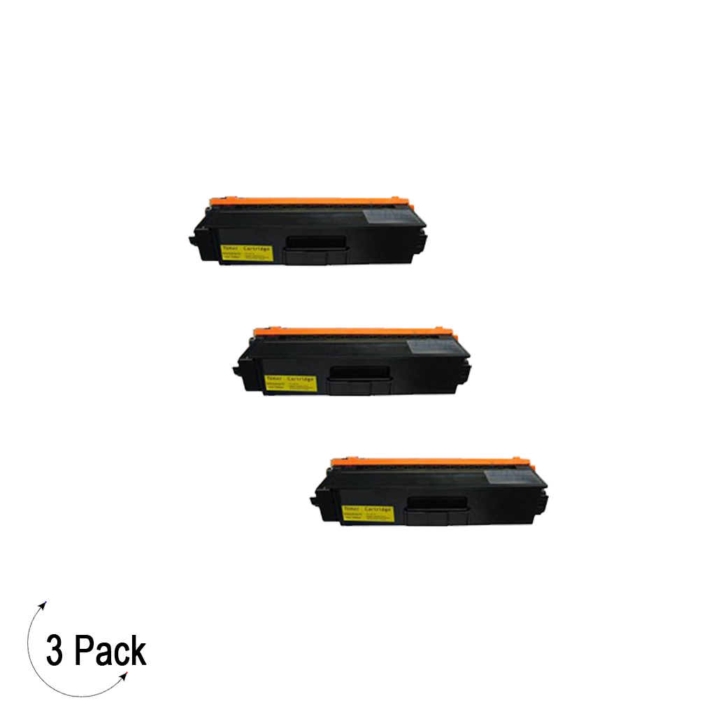 Compatible Brother TN 339 Yellow Toner 3 Pack