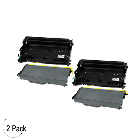 Compatible Brother TN-360/DR360 Toner & Drum Combo 2 Pack