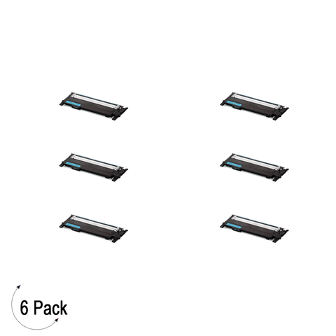 Compatible Samsung CLT C406S Cyan -Toner 6 Pack  (CLT-C406S)