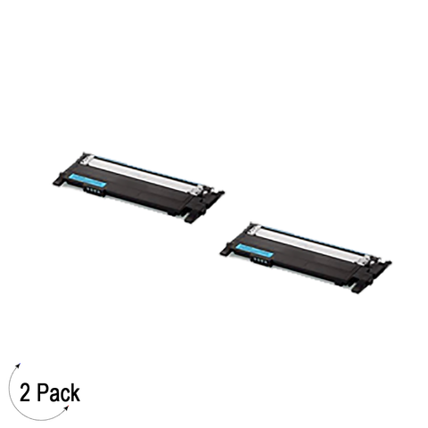 Compatible Samsung CLT C406S Cyan -Toner 2 Pack  (CLT-C406S)