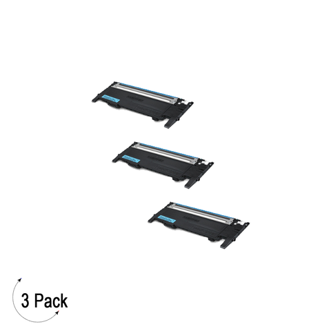 Compatible Samsung CLT C407S Cyan -Toner 3 Pack  (CLT-C407S)