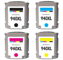 Compatible HP 940 XL SET BK/C/M/Y -Ink  (C4906ANR/907/908/909)