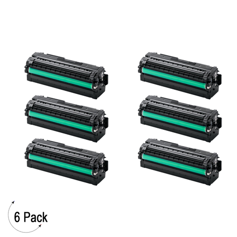 Compatible Samsung CLT C505L Cyan -Toner 6 Pack  (CLT-C505L)