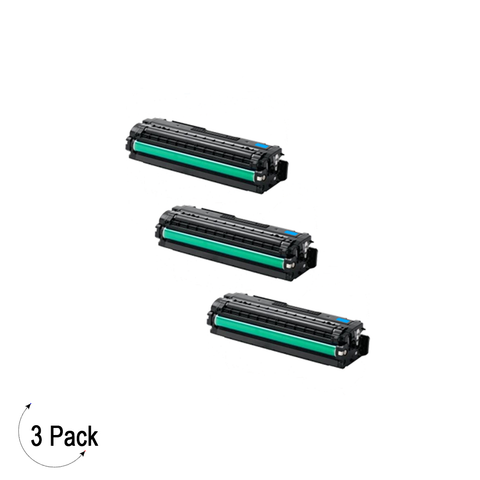 Compatible Samsung CLT C506L Cyan -Toner 3 Pack  (CLT-C506L)