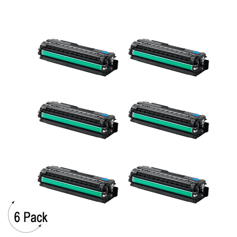 Compatible Samsung CLT C506L Cyan -Toner 6 Pack  (CLT-C506L)