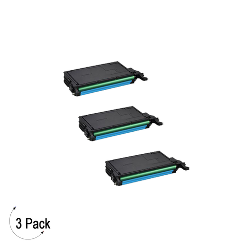 Compatible Samsung CLT C508L Cyan -Toner 3 Pack  (CLT-C508L)