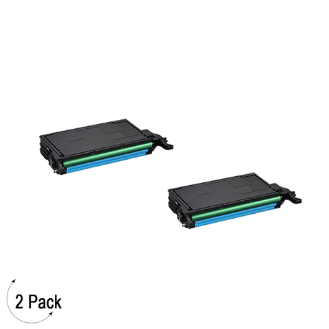 Compatible Samsung CLT C508L Cyan -Toner 2 Pack  (CLT-C508L)