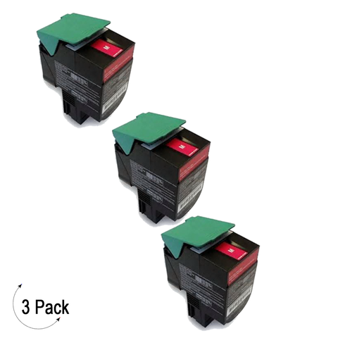 Compatible Lexmark C54X X54X Magenta -Toner 3 Pack (C540H2MG)