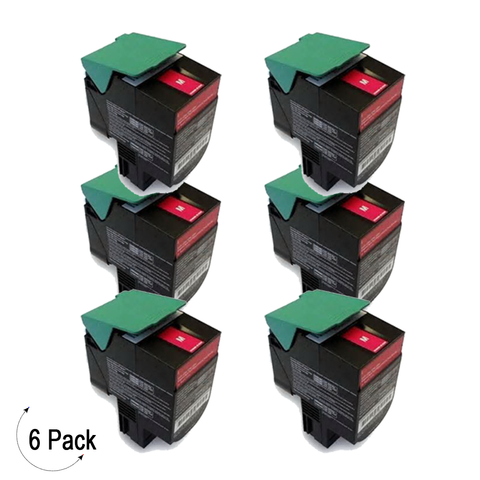 Compatible Lexmark C54X X54X Magenta -Toner 6 Pack (C540H2MG)