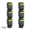 Compatible Lexmark C54X X54X Yellow -Toner 6 Pack (C540H2YG)