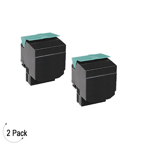 Compatible Lexmark C544 X544 Black -Toner 2 Pack (C544X2KG)