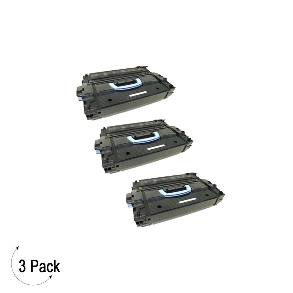 Compatible HP 43X Black -Toner 3 Pack (C8543X)