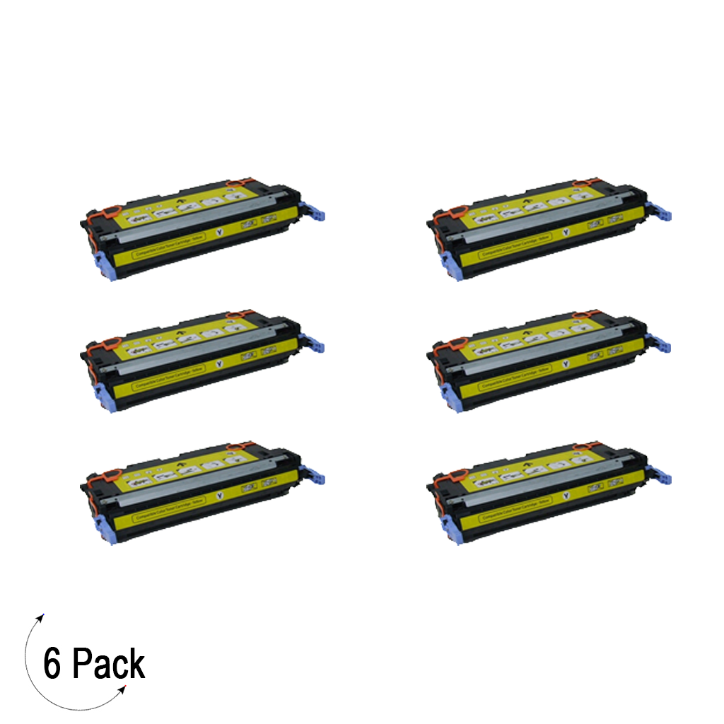 Compatible HP 645A Yellow -Toner 6 Pack (C9732A)