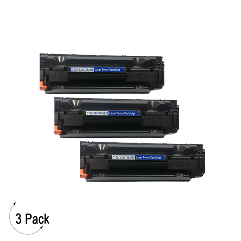 Compatible Canon 125 Black Toner 3 Pack