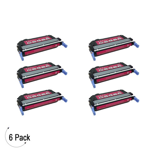 Compatible HP 642A Magenta -Toner 6 Pack (CB403A)