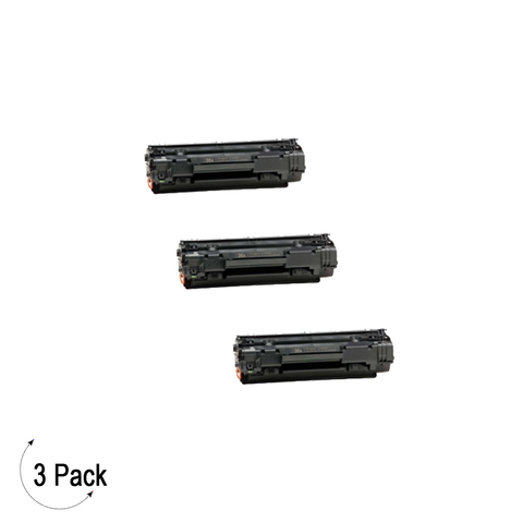 Compatible HP 36A Black -Toner 3 Pack (CB436A)