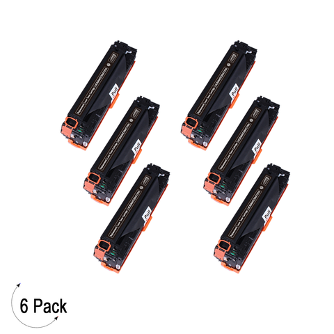 Compatible HP 125A Black -Toner 6 Pack (CB540A)