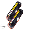 Compatible HP 125A Yellow -Toner 2 Pack (CB542A)