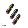Compatible HP 125A Yellow -Toner 3 Pack (CB542A)
