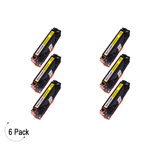 Compatible HP 125A Yellow -Toner 6 Pack (CB542A)