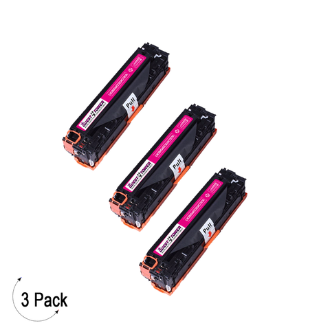 Compatible HP 125A Magenta -Toner 3 Pack (CB543A)