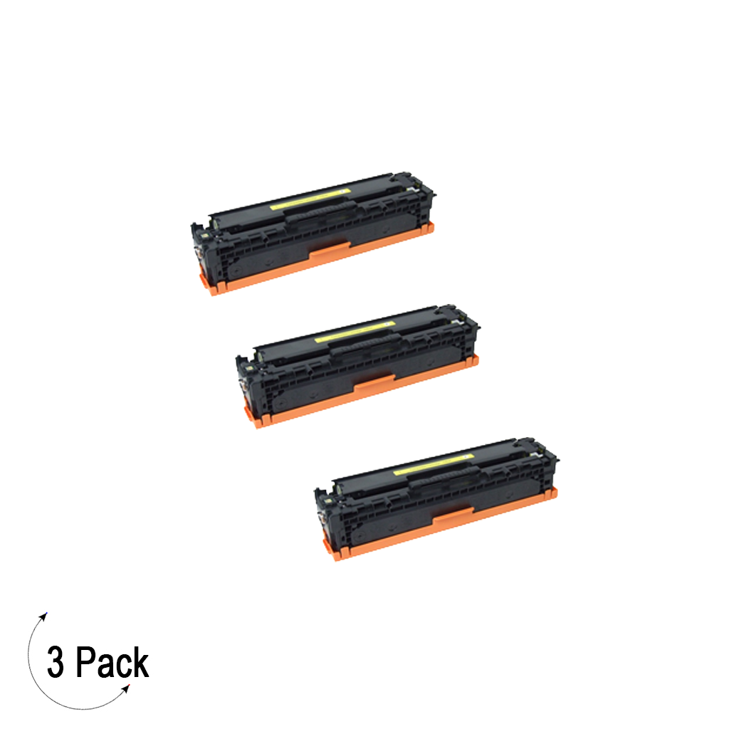 Compatible HP 304A Yellow -Toner 3 Pack (CC532A)