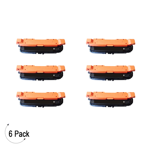 Compatible HP 647A Black -Toner 6 Pack (CE260A)