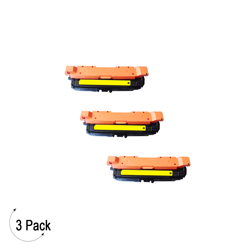 Compatible HP 648A Yellow -Toner 3 Pack (CE262A)