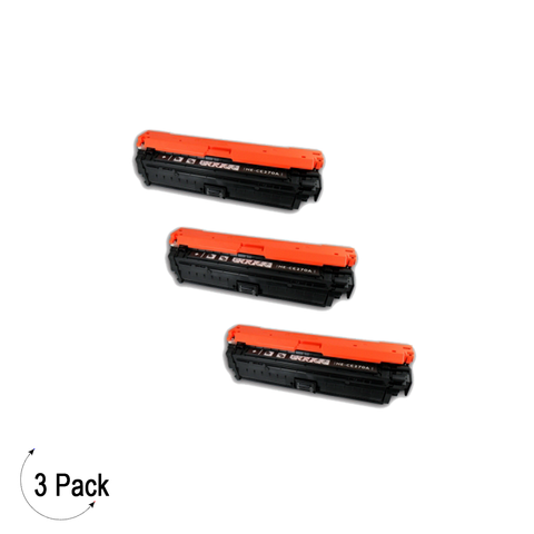 Compatible HP 650A Black Toner 3 Pack (CE270A)