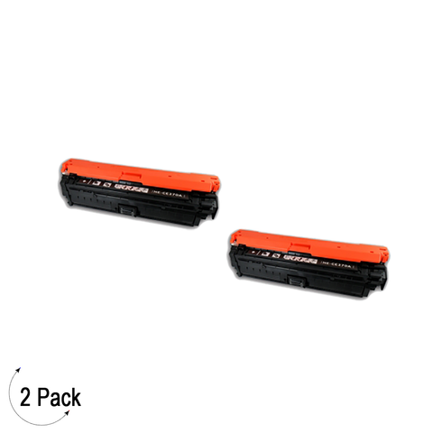 Compatible HP 650A Black -Toner 2 Pack (CE270A)