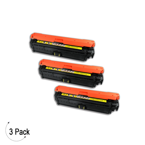 Compatible HP 650A Yellow -Toner 3 Pack (CE272A)