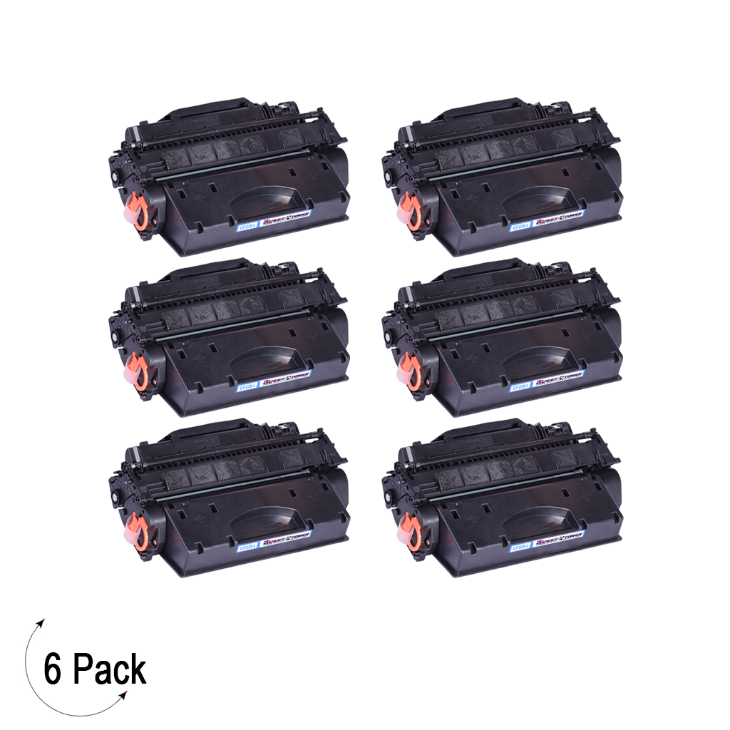 Compatible HP 26A Black -Toner 6 Pack (CF226A)