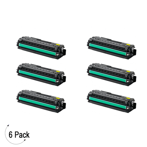 Compatible Samsung CLT Y506L Yellow -Toner 6 Pack  (CLT-Y506L)